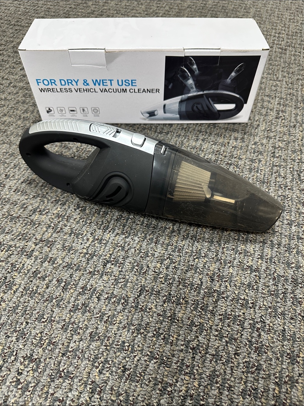 Handheld Wet/Dry Car Vacuum - Black